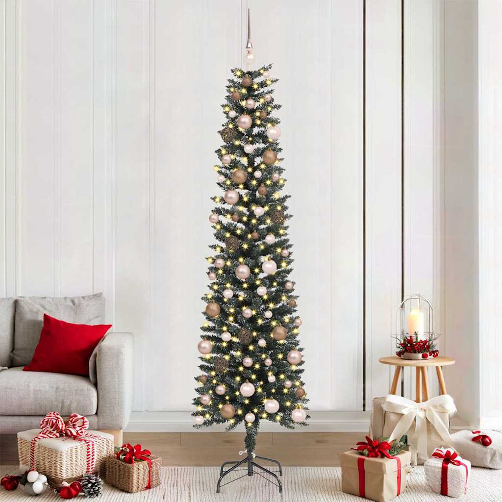 Kunstig juletre grønn 58 x 58 x 210 cm PVC og plast og stål