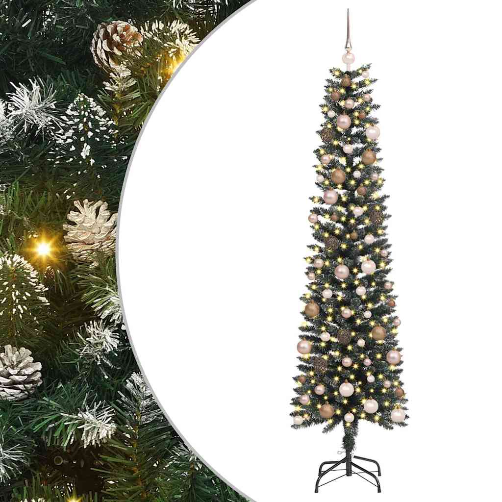 Kunstig juletre grønn 58 x 58 x 210 cm PVC og plast og stål