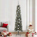 Kunstig juletre med 300 LED grønn 210 cm PVC og plast og stål
