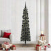 Kunstig juletre med 300 LED grønn 210 cm PVC og plast og stål