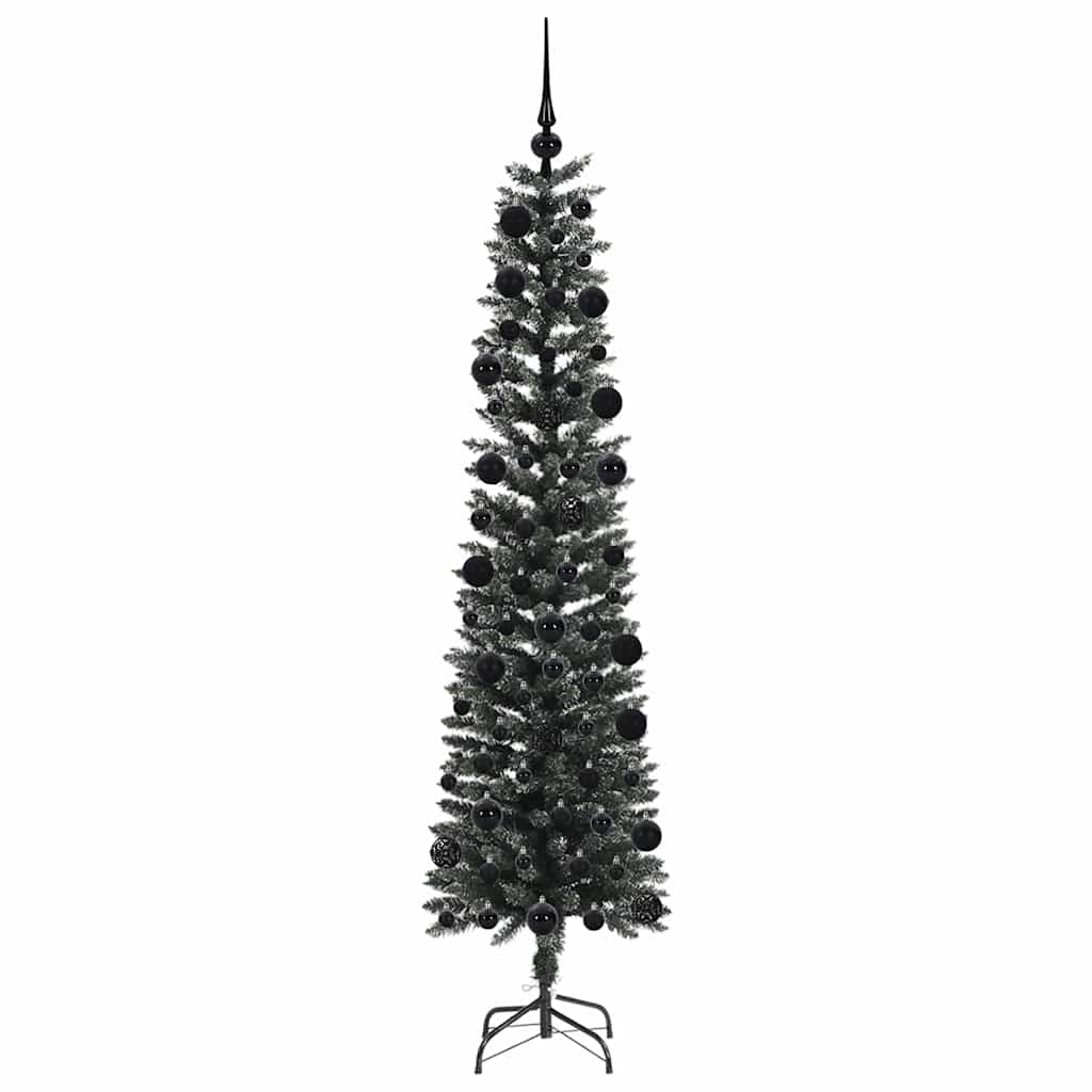 Kunstig juletre med 300 LED grønn 210 cm PVC og plast og stål