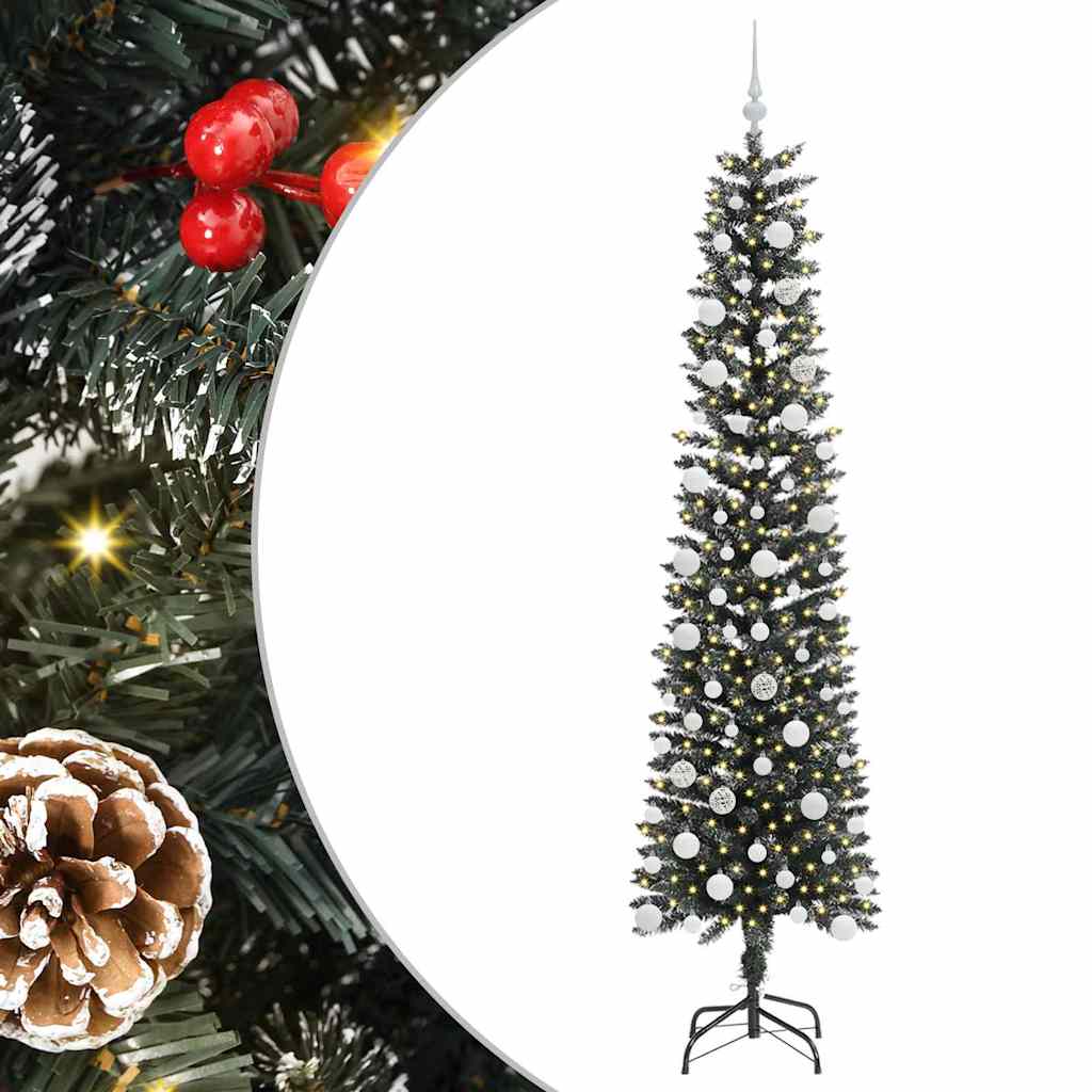 Kunstig juletre grønn 58 x 58 x 210 cm PVC og plast og stål