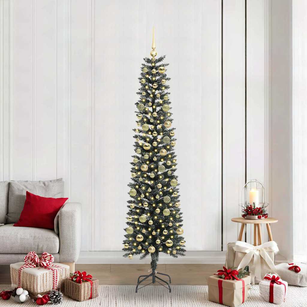 Kunstig juletre grønn 58 x 58 x 210 cm PVC og plast og stål