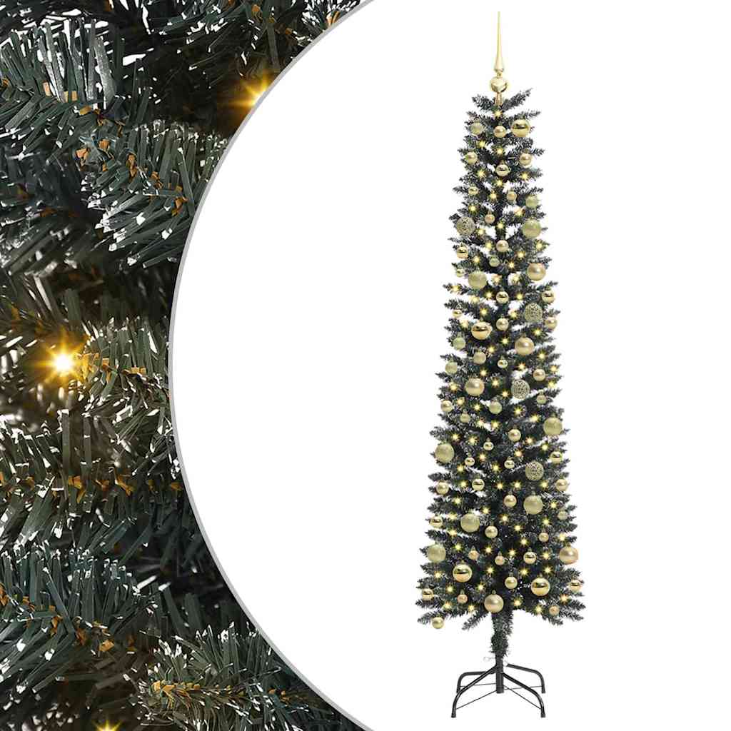 Kunstig juletre grønn 58 x 58 x 210 cm PVC og plast og stål