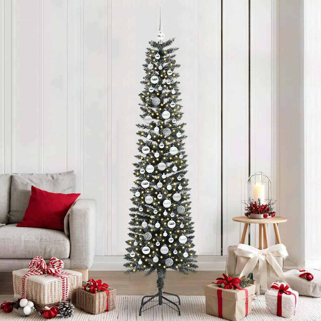 Kunstig juletre grønn 58 x 58 x 210 cm PVC og plast og stål