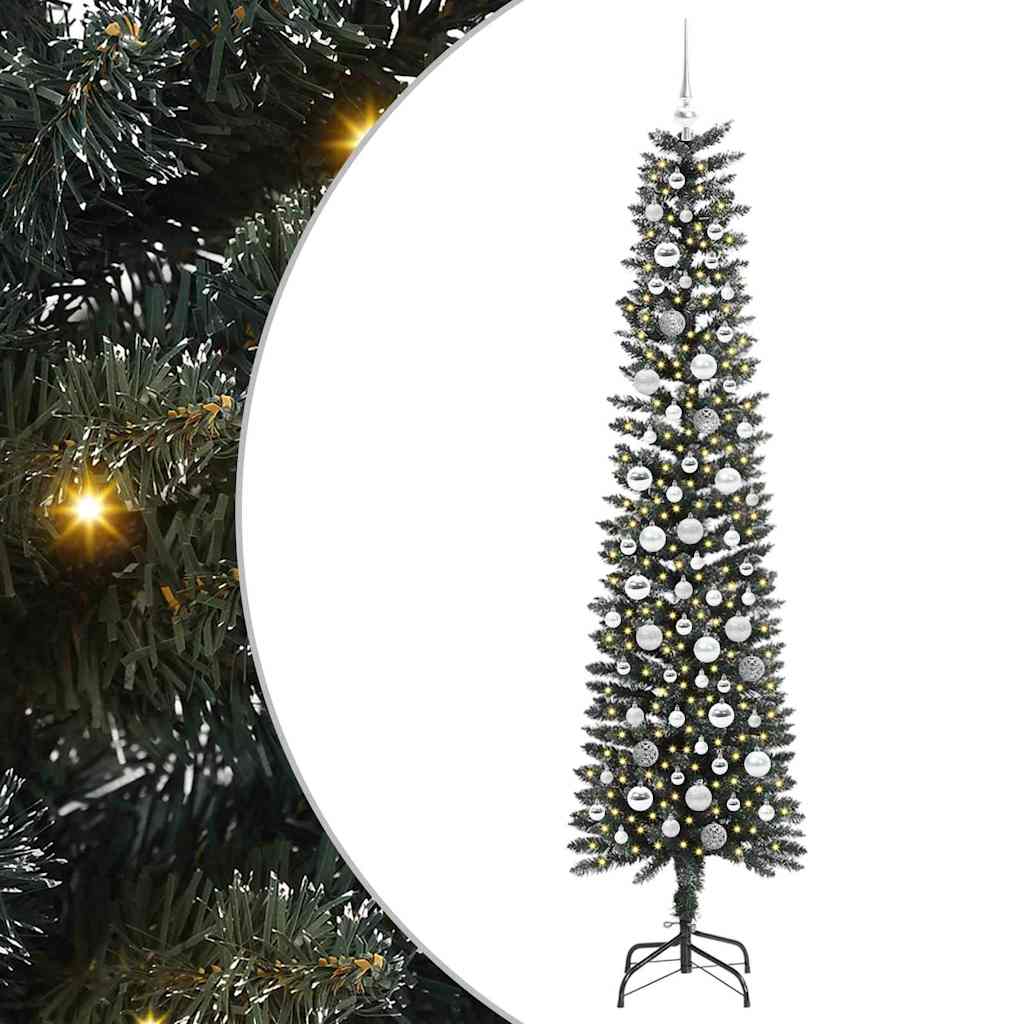 Kunstig juletre grønn 58 x 58 x 210 cm PVC og plast og stål