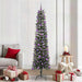 Kunstig juletre med 300 LED grønn 210 cm PVC og plast og stål