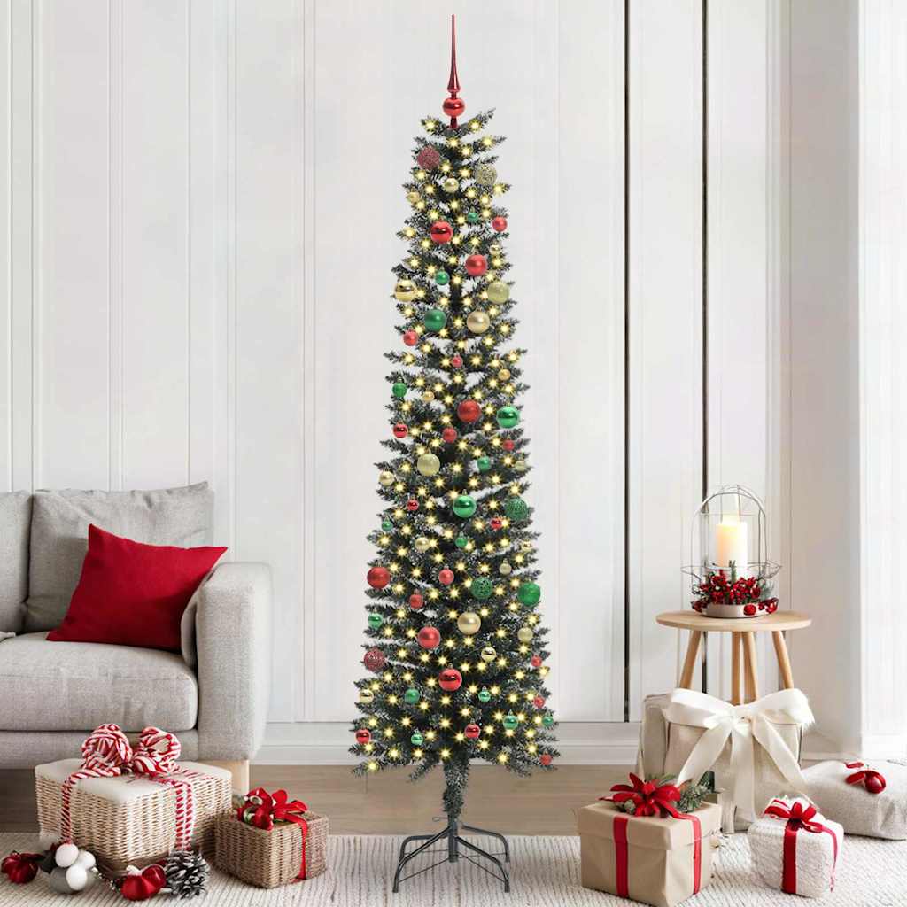 Kunstig juletre grønn 58 x 58 x 210 cm PVC og plast og stål