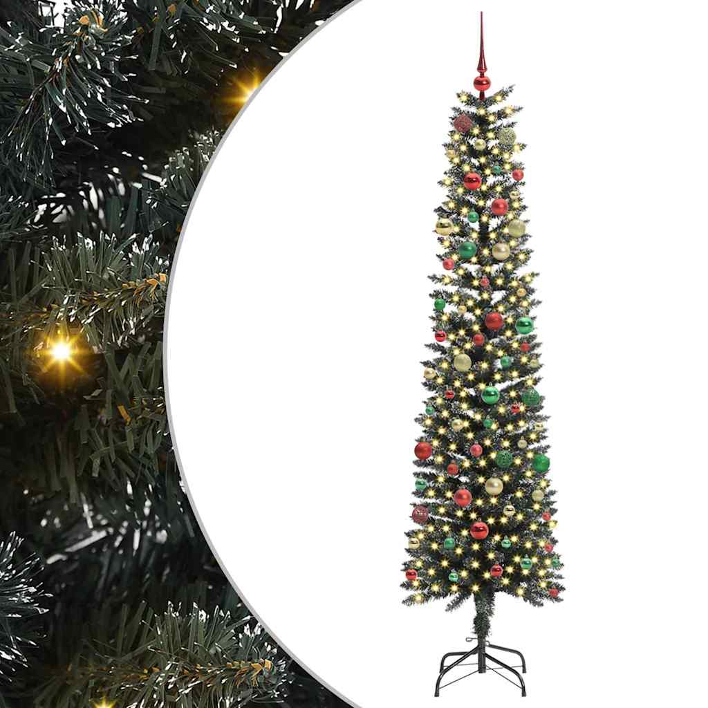 Kunstig juletre grønn 58 x 58 x 210 cm PVC og plast og stål