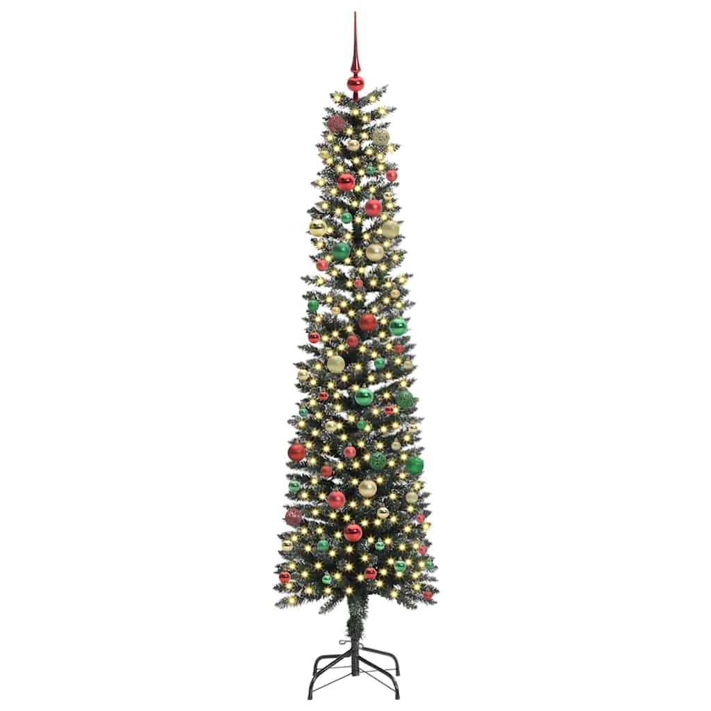 Kunstig juletre grønn 58 x 58 x 210 cm PVC og plast og stål