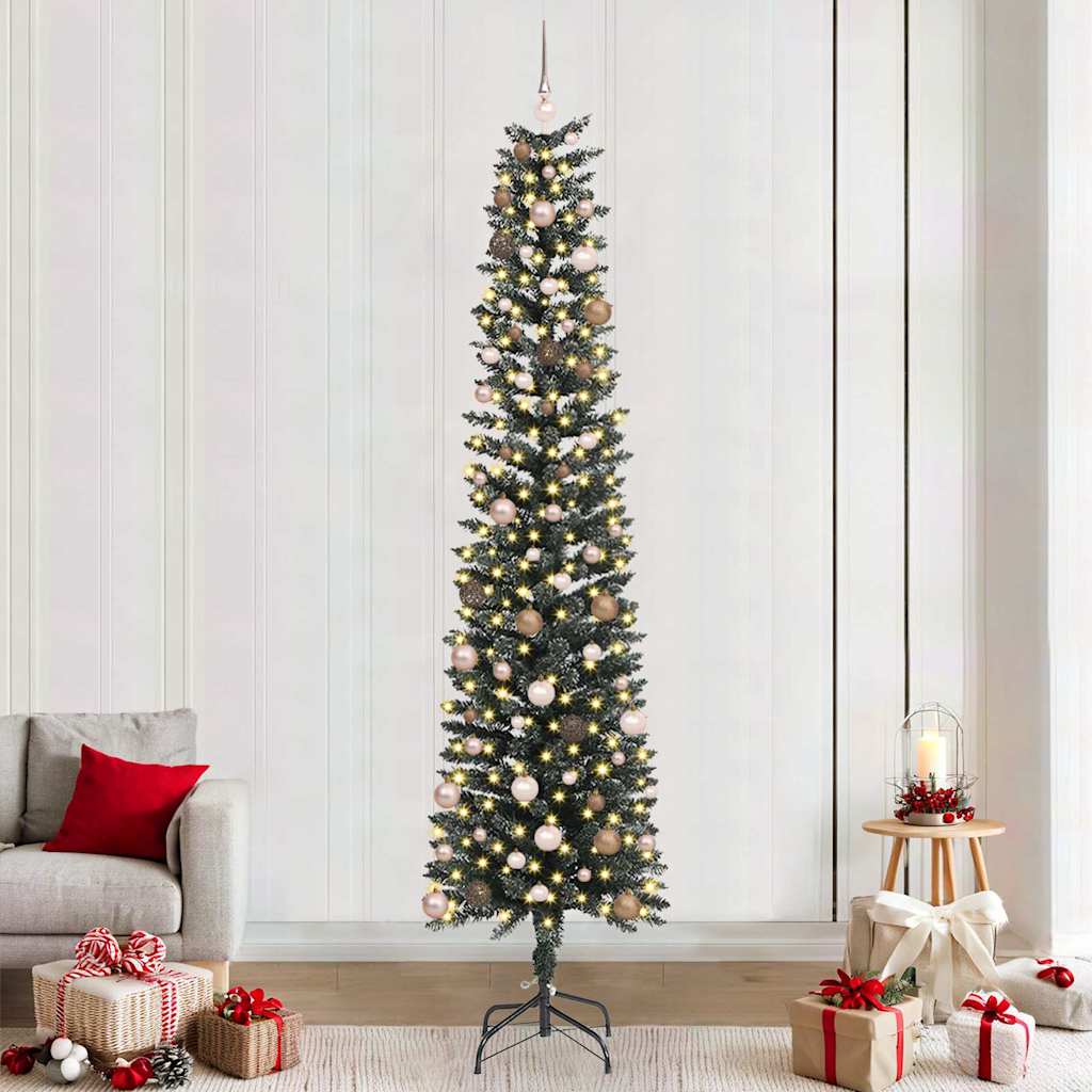 Kunstig juletre grønn 58 x 58 x 240 cm PVC og plast og stål