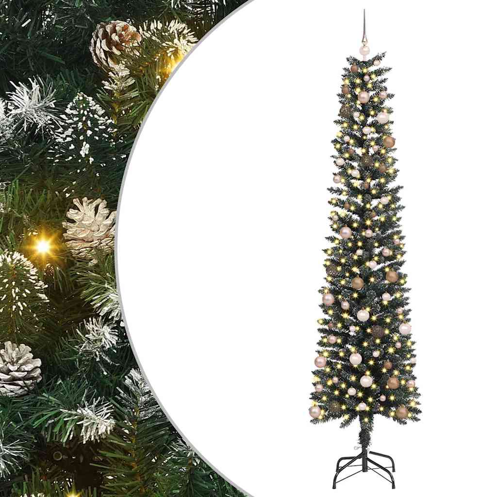 Kunstig juletre grønn 58 x 58 x 240 cm PVC og plast og stål