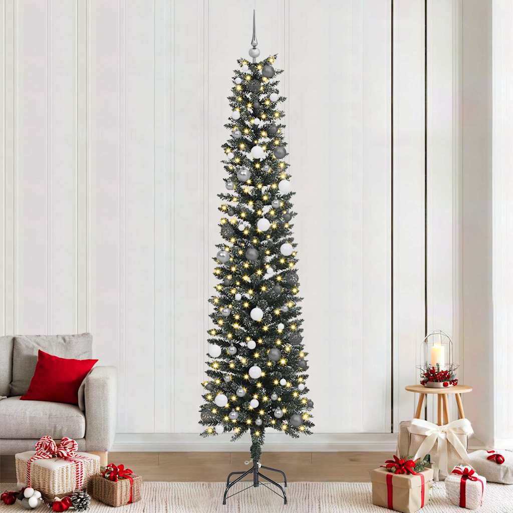 Kunstig juletre grønn 58 x 58 x 240 cm PVC og plast og stål