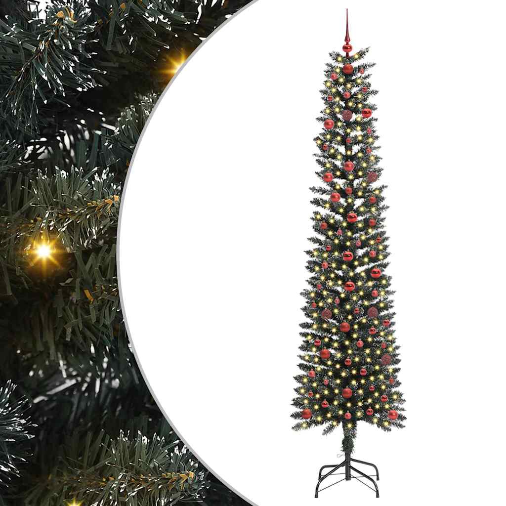 Kunstig juletre grønn 58 x 58 x 240 cm PVC og plast og stål