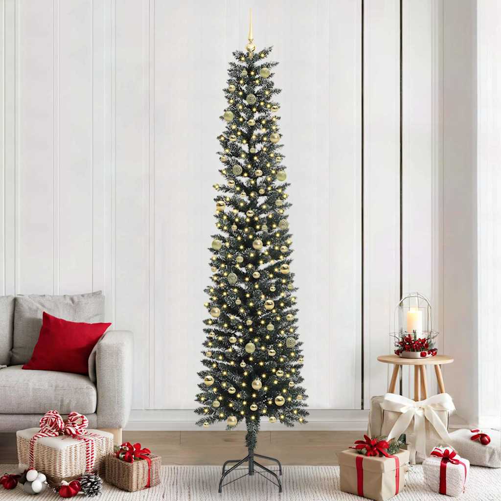 Kunstig juletre grønn 58 x 58 x 240 cm PVC og plast og stål