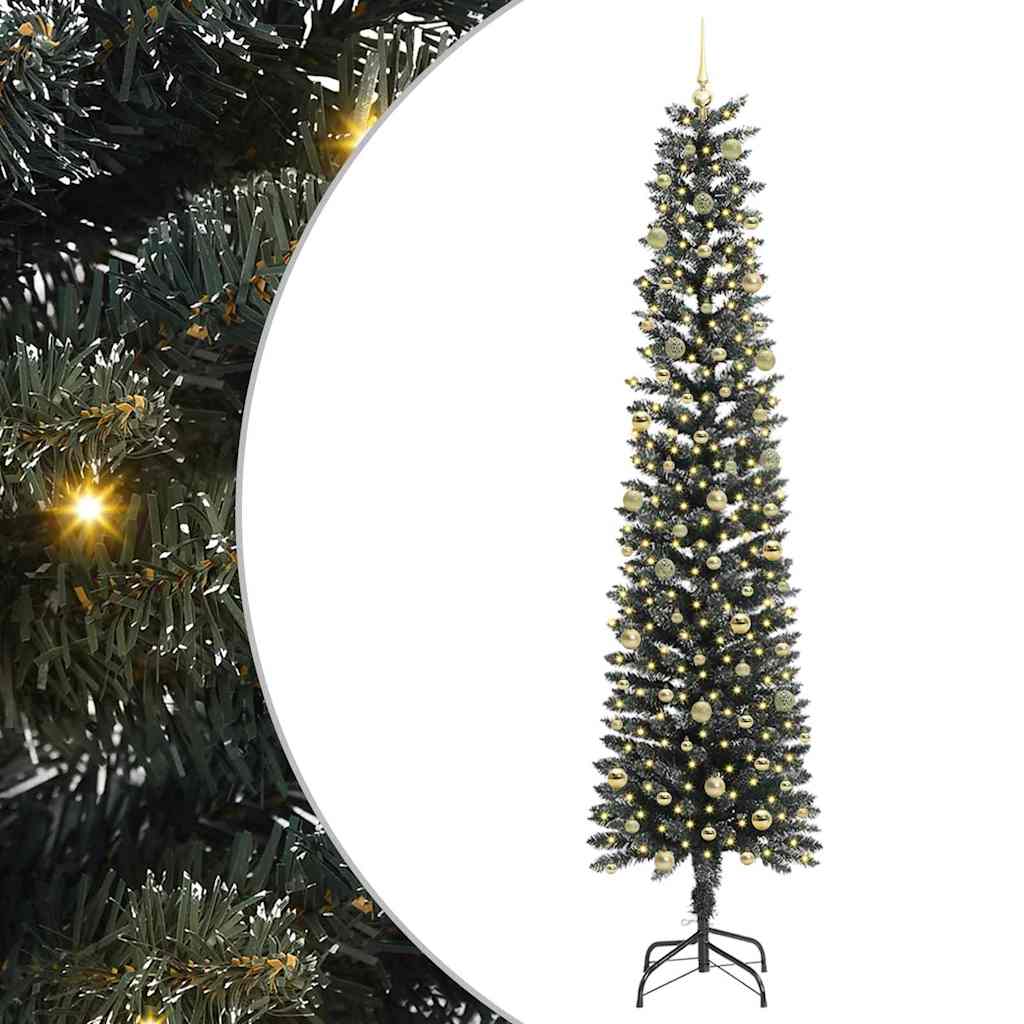 Kunstig juletre grønn 58 x 58 x 240 cm PVC og plast og stål