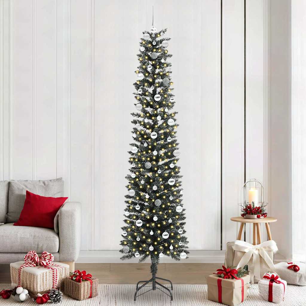 Kunstig juletre grønn 58 x 58 x 240 cm PVC og plast og stål