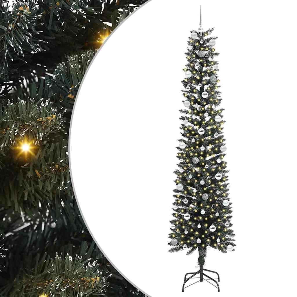 Kunstig juletre grønn 58 x 58 x 240 cm PVC og plast og stål