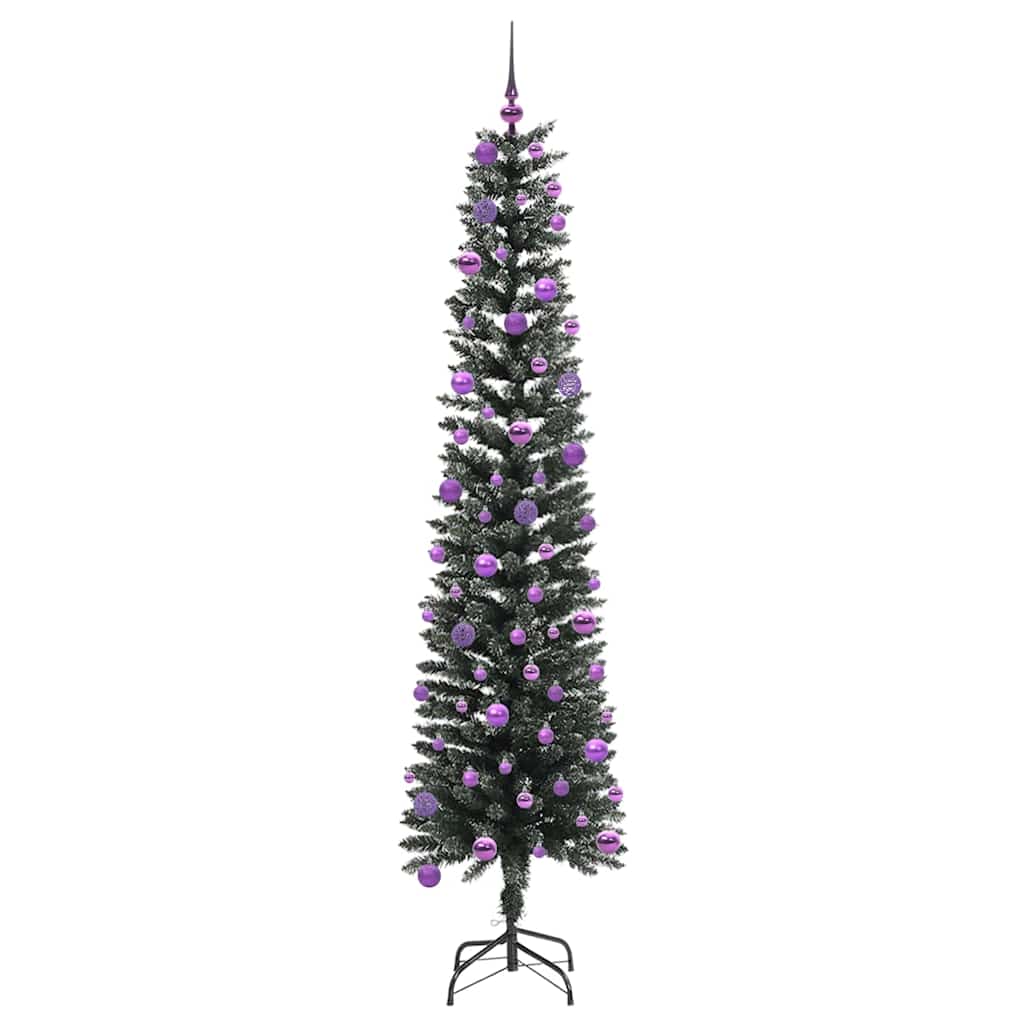 Kunstig juletre med 300 LED grønn 240 cm PVC og plast og stål