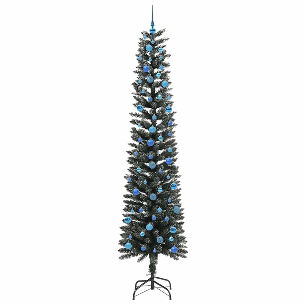 Kunstig juletre med 300 LED grønn 240 cm PVC og plast og stål