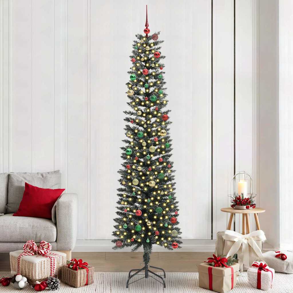 Kunstig juletre grønn 58 x 58 x 240 cm PVC og plast og stål