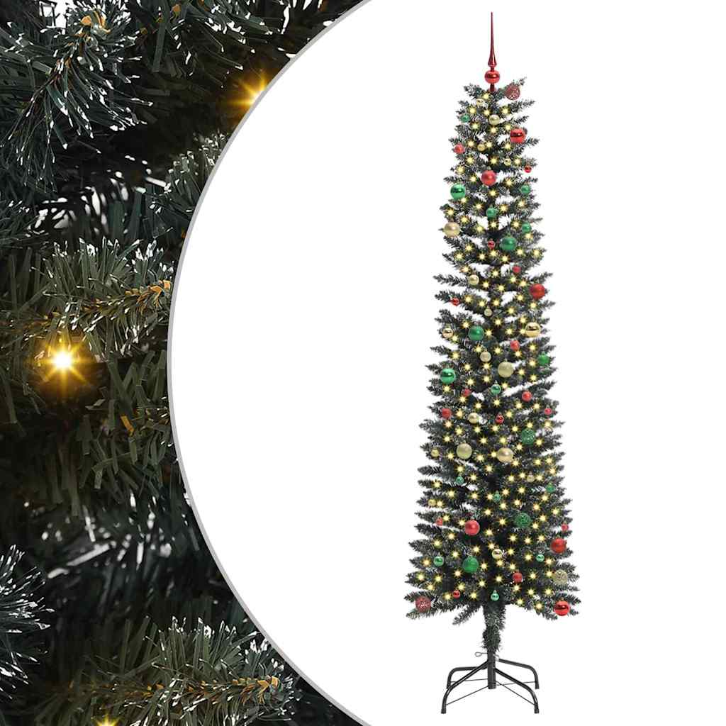 Kunstig juletre grønn 58 x 58 x 240 cm PVC og plast og stål