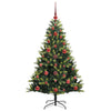 Kunstig Hengt Julegran med 150 LED-lys grønn 120 cm PVC og PE