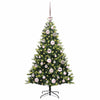 Kunstig Hengt Julegran med 150 LED-lys grønn 120 cm PVC og PE