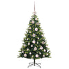 Kunstig Hengt Julegran med 150 LED-lys grønn 120 cm PVC og PE