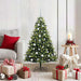 Kunstig Hengt Julegran med 150 LED-lys grønn 120 cm PVC og PE