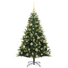 Kunstig Hengt Julegran med 150 LED-lys grønn 120 cm PVC og PE