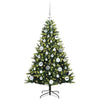 Kunstig Hengt Julegran med 150 LED-lys grønn 120 cm PVC og PE