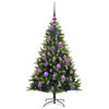 Kunstig Hengt Julegran med 150 LED-lys grønn 120 cm PVC og PE