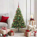 Kunstig Hengt Julegran med 150 LED-lys grønn 120 cm PVC og PE