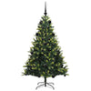 Kunstig Hengt Julegran med 150 LED-lys grønn 150 cm PVC og PE