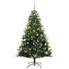 Kunstig Hengt Julegran med 150 LED-lys grønn 150 cm PVC og PE