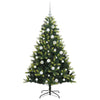 Kunstig Hengt Julegran med 150 LED-lys grønn 150 cm PVC og PE