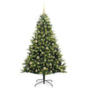 Kunstig Hengt Julegran med 150 LED-lys grønn 150 cm PVC og PE