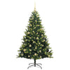 Kunstig Hengt Julegran med 150 LED-lys grønn 150 cm PVC og PE