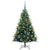 Kunstig Hengt Julegran med 150 LED-lys grønn 150 cm PVC og PE