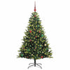Kunstig Hengt Julegran med 150 LED-lys grønn 150 cm PVC og PE
