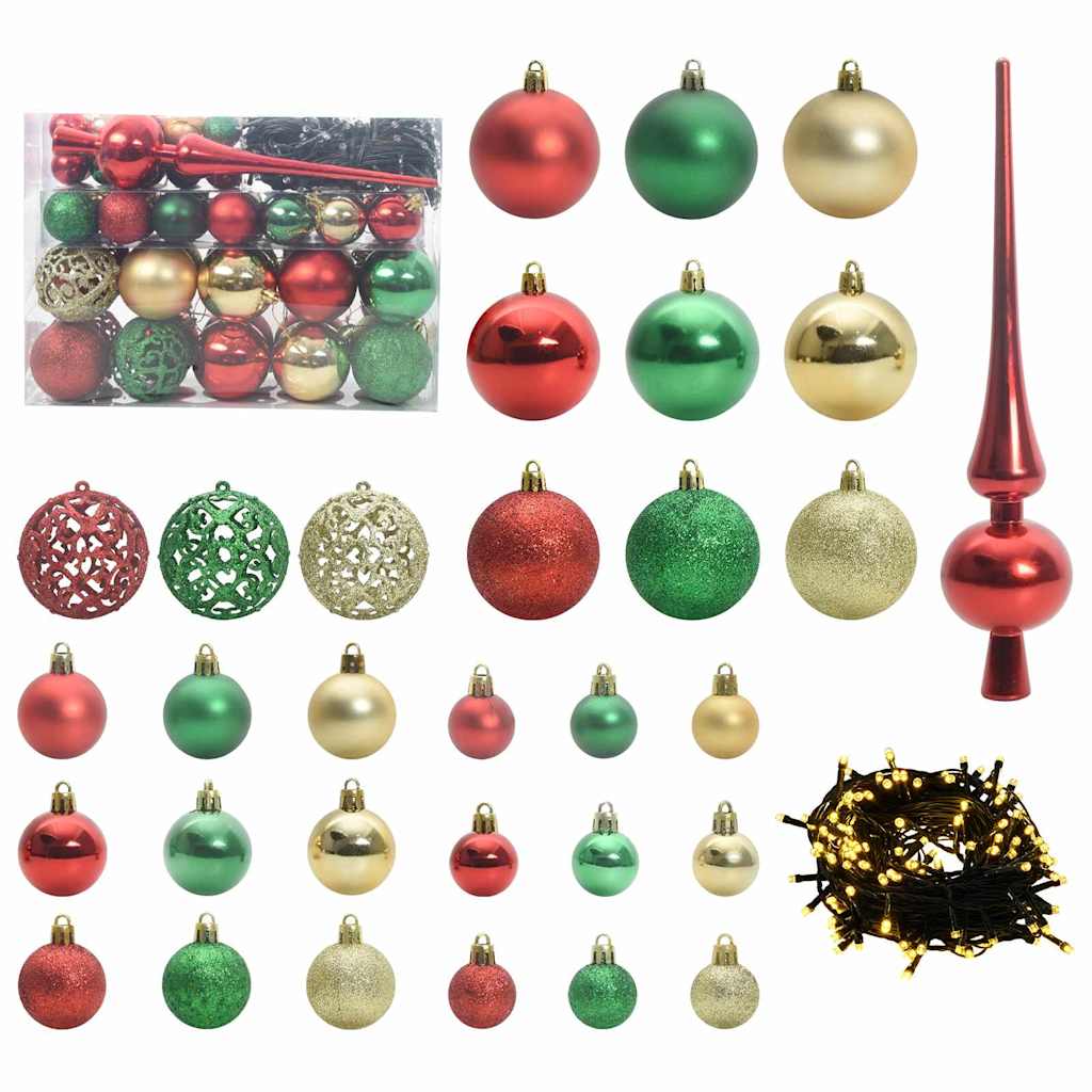 Kunstig Hengt Julegran med 150 LED-lys grønn 150 cm PVC og PE
