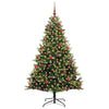 Kunstig hengende juletre med 300 LED-lamper grønn 180 cm
