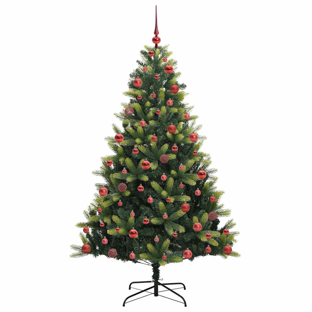 Kunstig hengende juletre med 300 LED-lamper grønn 180 cm