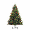 Kunstig hengende juletre med 300 LED-lamper grønn 180 cm