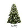 Kunstig Hengt Juletre med 300 LED-lamper grønn 180 cm PVC og PE