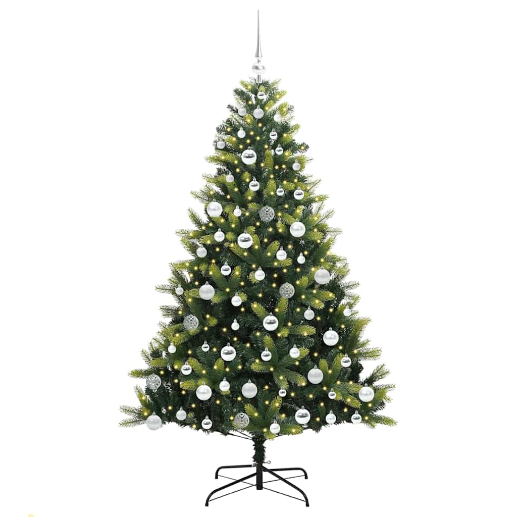 Kunstig hengende juletre med 300 LED-lamper grønn 180 cm