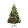 Kunstig Hinged Juletre 300 LEDs grønn 180 cm PVC og PE
