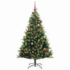 Kunstig Hinged Juletre 300 LEDs grønn 180 cm PVC og PE
