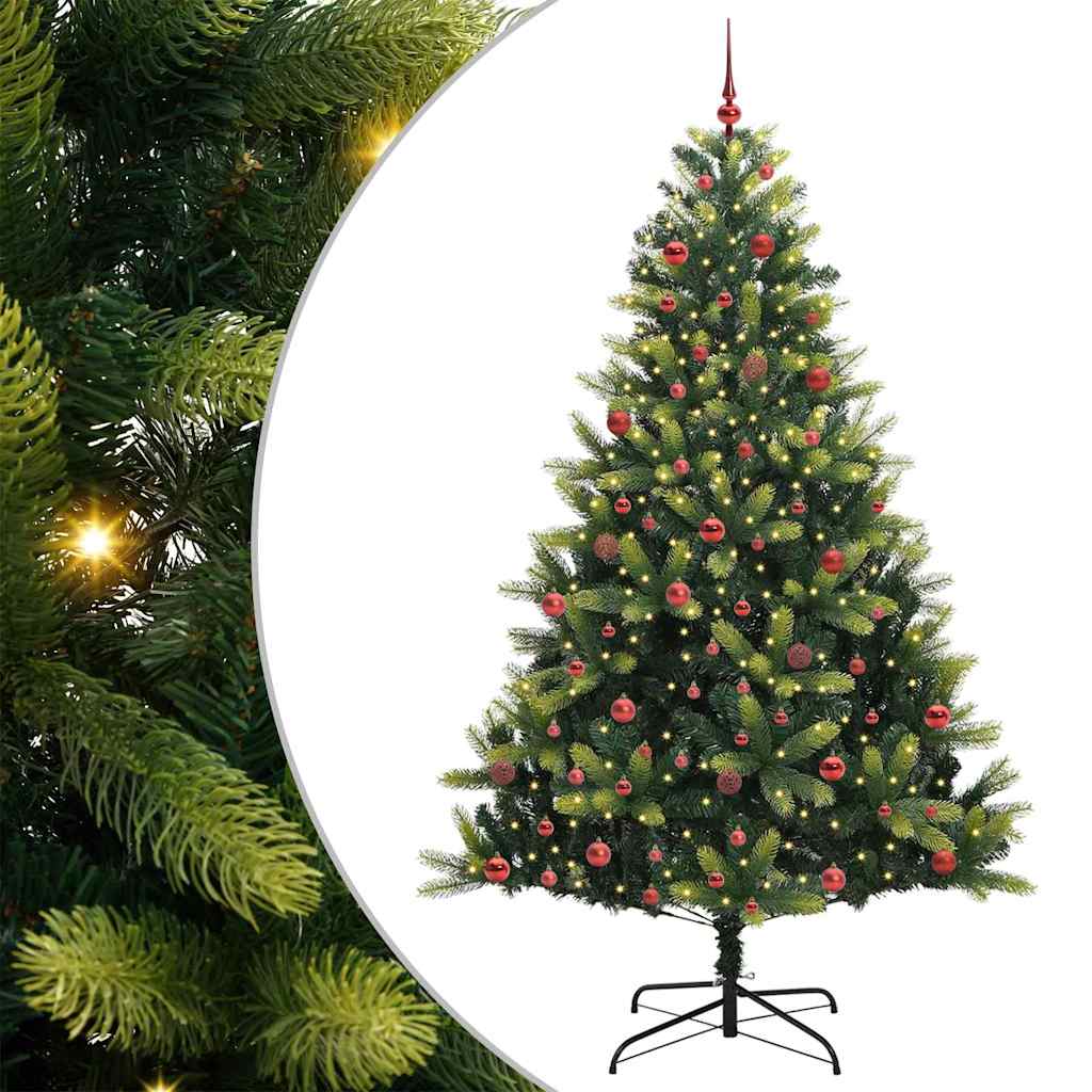 Kunstig Hengt Juletre 300 LED grønn 210 cm PVC og PE